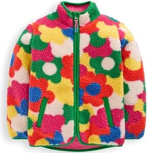 Mini Boden Eden Floral Fleece Jacket Size 9-10Y